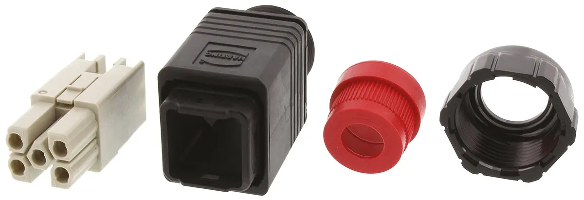 Produktfoto 1 von HARTING Han Push Pull Schwere Steckverbinder Steckverbindersatz, Stecker 5-polig, 690 V / 16A