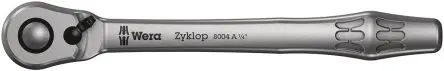 Produktfoto 1 von Wera Zyklop 1/4 in Ratsche Ratsche CrMo-Stahl Höhensicher, Länge 141mm