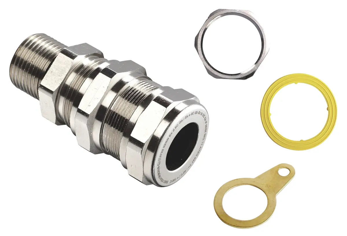 Produktfoto 1 von Kopex-EX C1 Kabelverschraubungssatz, M20 Messing Metallisch 6 mm/ 12 mm, IP66