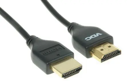 Produktfoto 1 von Van Damme UltraThinH High-Speed HDMI-Kabel A HDMI Stecker B HDMI Stecker, 1.3 m, Schwarz