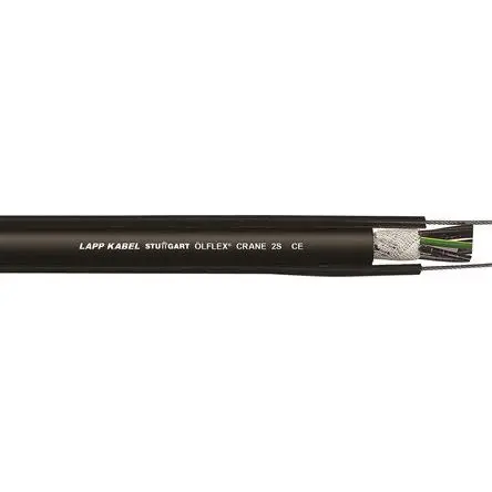 Produktfoto 1 von Lapp ÖLFLEX CRANE 25 Steuerkabel, 12-adrig x 1.5 mm² 15 AWG Ungeschirmt Schwarz, 10 m, Polyvinylchlorid