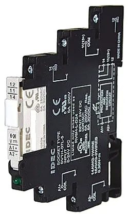 Idec RV8H Interface Relais 110V ac/dc, 1-poliger Wechsler DIN-Schienen 400V ac