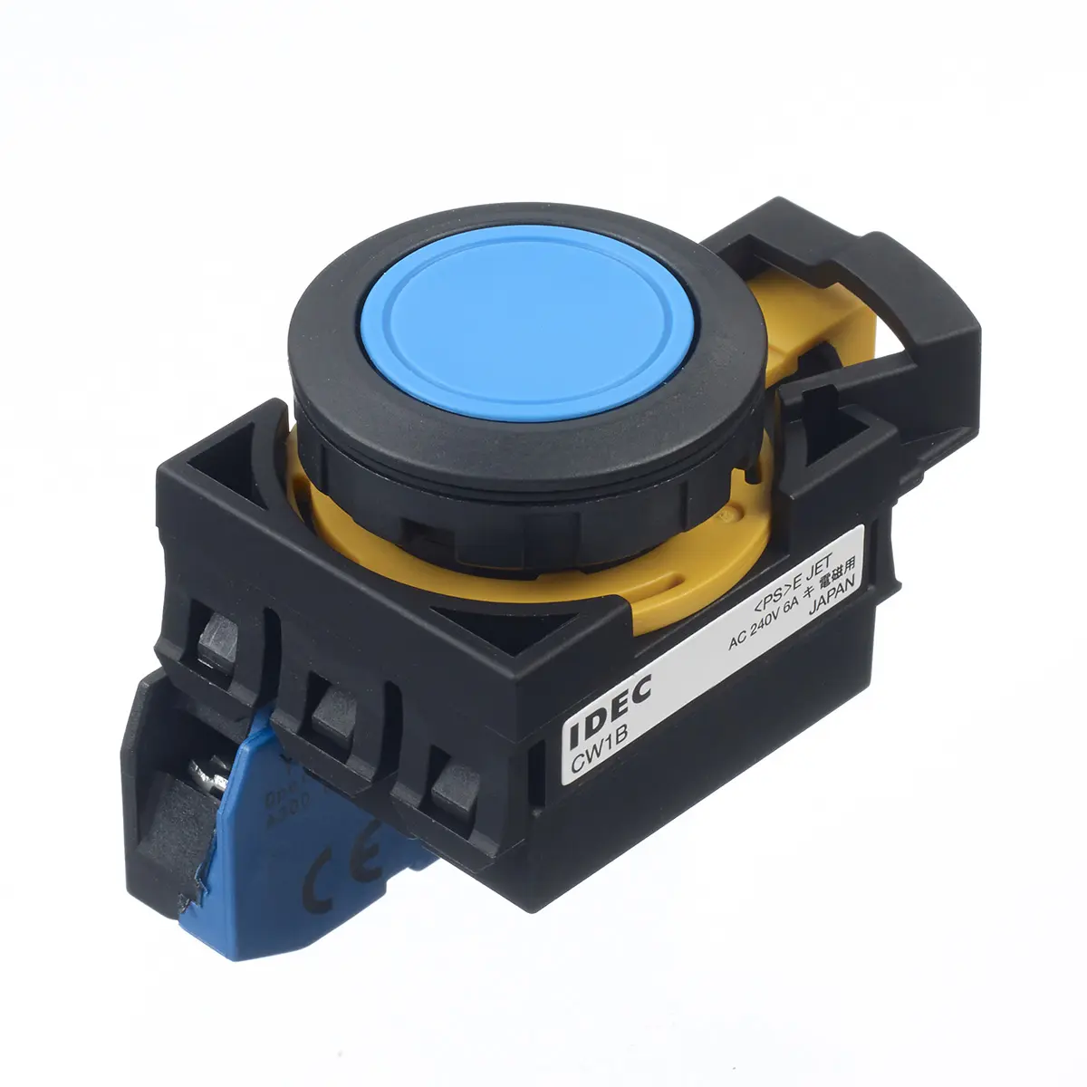 Produktfoto 1 von Idec IDEC CW Druckschalter Tastend Panel Ø 22 mm, 1 Schließer / 10 A 300 V dc 300 V ac, IP20, IP65, IP66, IP40