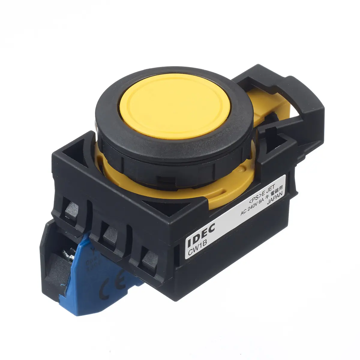 Produktfoto 1 von Idec IDEC CW Druckschalter Tastend Panel Ø 22 mm, 1 Schließer / 10 A, IP40, IP66, IP65, IP20