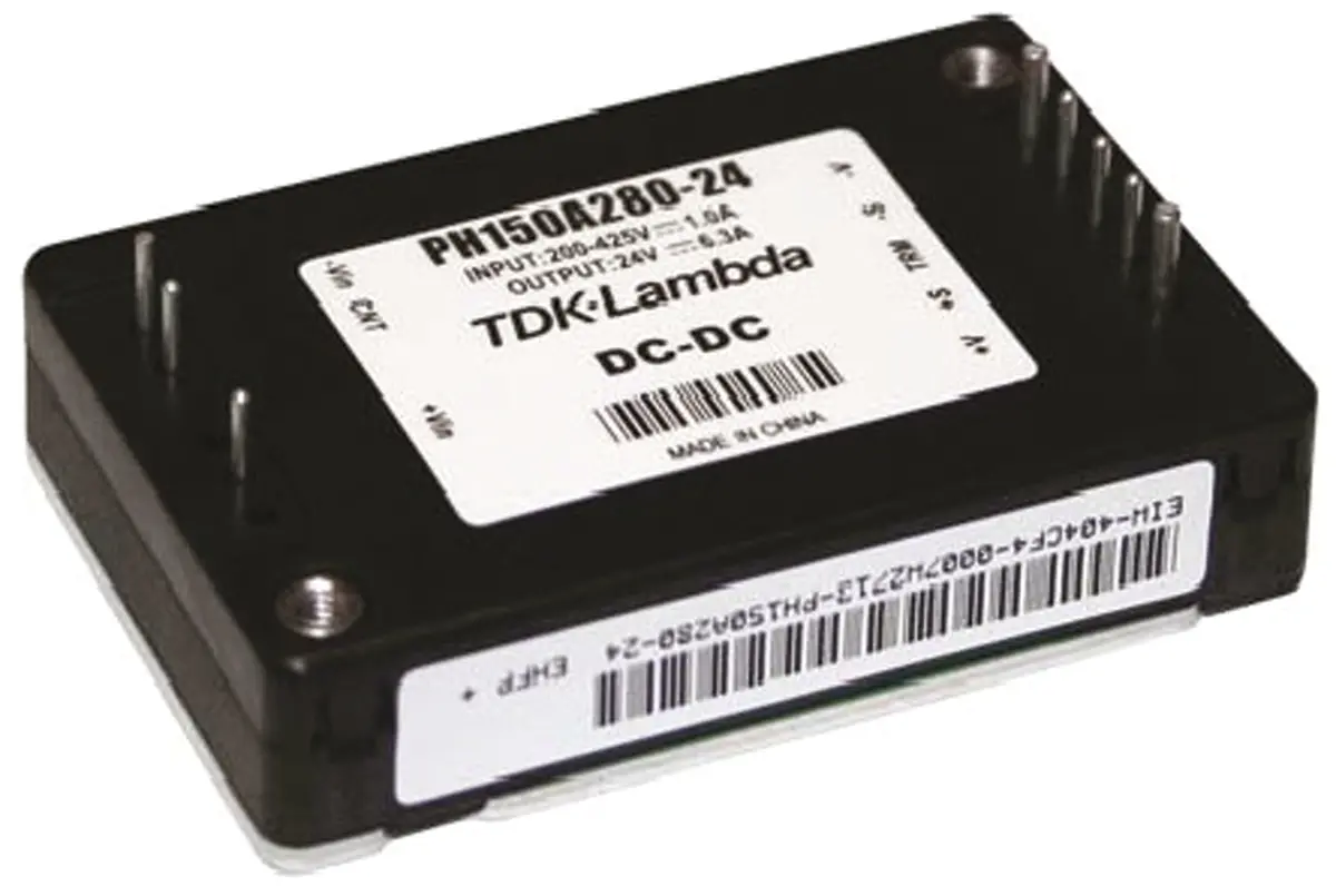 TDK PH-A280 DC/DC-Wandler 75.6W 200→ 425 V dc IN, 12V dc OUT / 6.3A Durchsteckmontage 500V dc isoliert