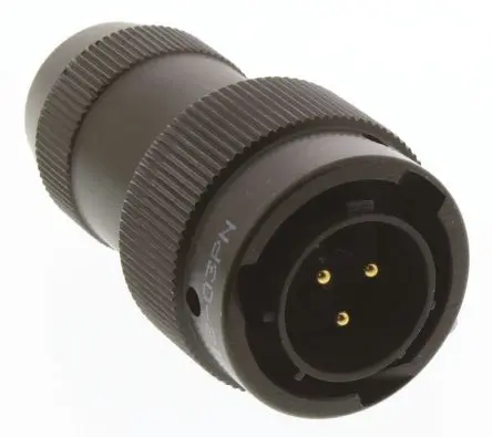 Produktfoto 1 von Amphenol Limited, 62 GB Messing MIL-Spec Rundsteckverbinder Gerade, 3-polig, Kabel, Gehäuse 12 Stecker, MIL-DTL-26482