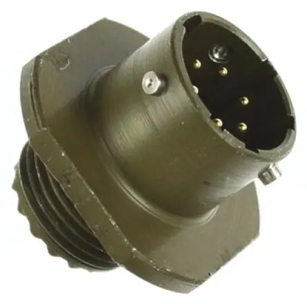 Amphenol Limited, 62 GB Messing MIL-Spec Rundsteckverbinder Gerade, 6-polig, Kabel, Gehäuse 10 Buchse, MIL-DTL-26482