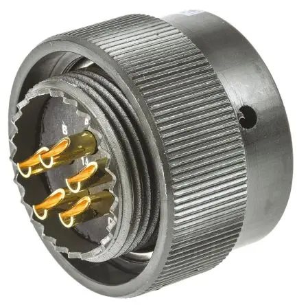 Produktfoto 1 von Amphenol Limited, 62 GB Messing MIL-Spec Rundsteckverbinder Gerade, 5-polig, Kabel, Gehäuse 14 Stecker, MIL-DTL-26482