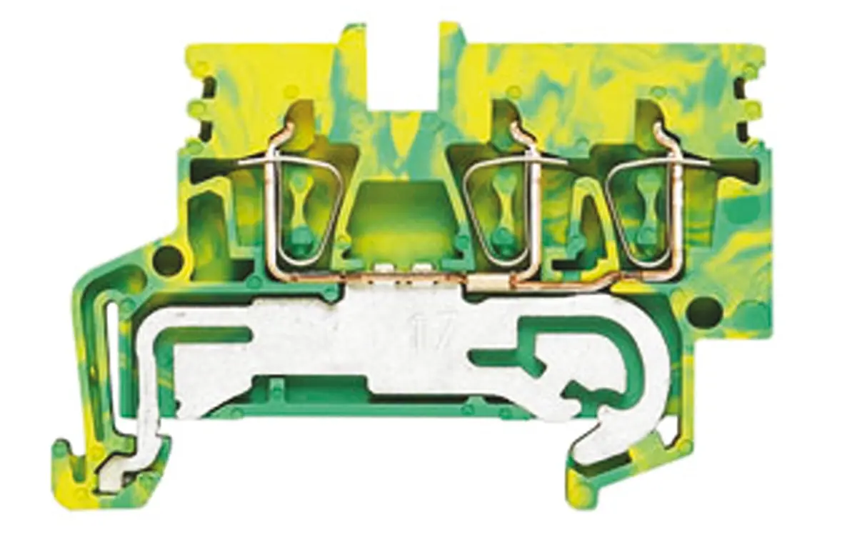 Produktfoto 1 von Weidmüller Z Klemmlieste abtrennen 1 Gelb, Grün, 0.5 to 4 mm², 800 V Klemme