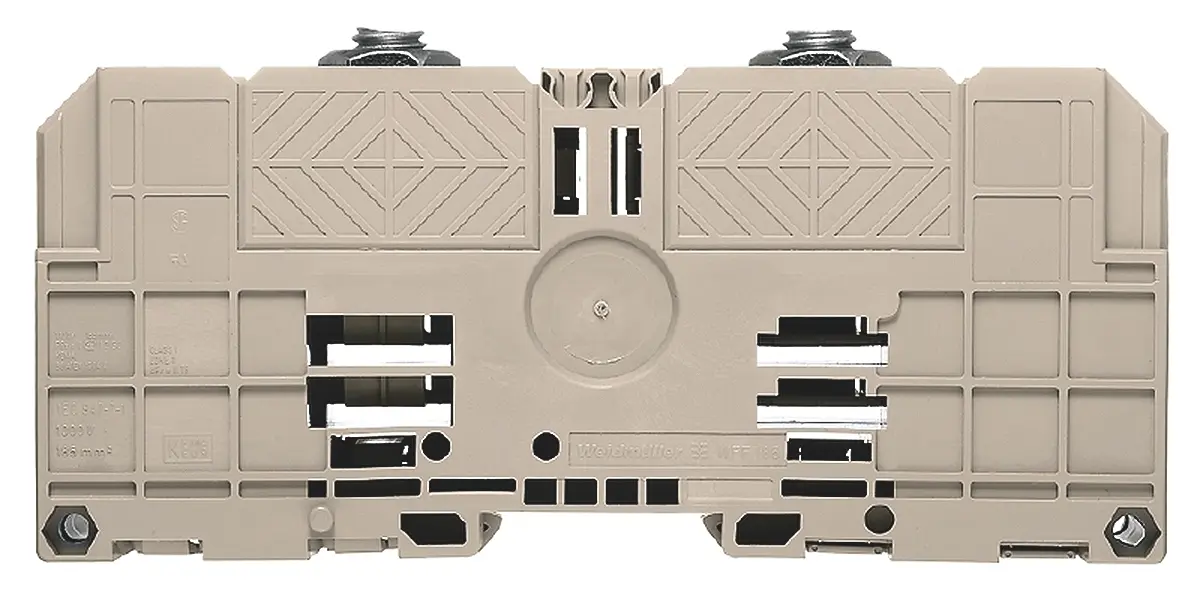 Produktfoto 1 von Weidmüller WFF Anschlussklemmenblock DIN-Schiene 1 Dunkelbeige, 25 to 240 mm², 1 kV Bolzen