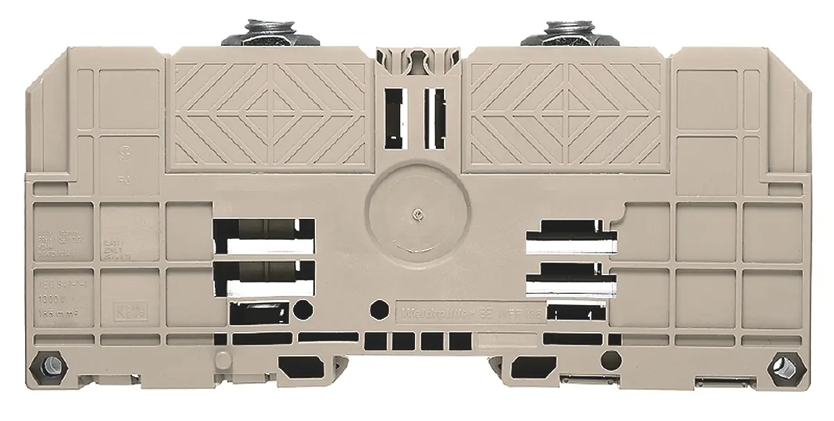 Produktfoto 1 von Weidmüller WFF Anschlussklemmenblock DIN-Schiene 1 Dunkelbeige, 10 to 240 mm², 1 kV Bolzen IECEx/ATEX