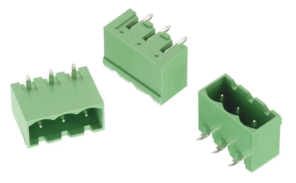 Wurth Elektronik 3137 Steckbarer Klemmenblock Header 8-Kontakte 5.0mm-Raster gewinkelt