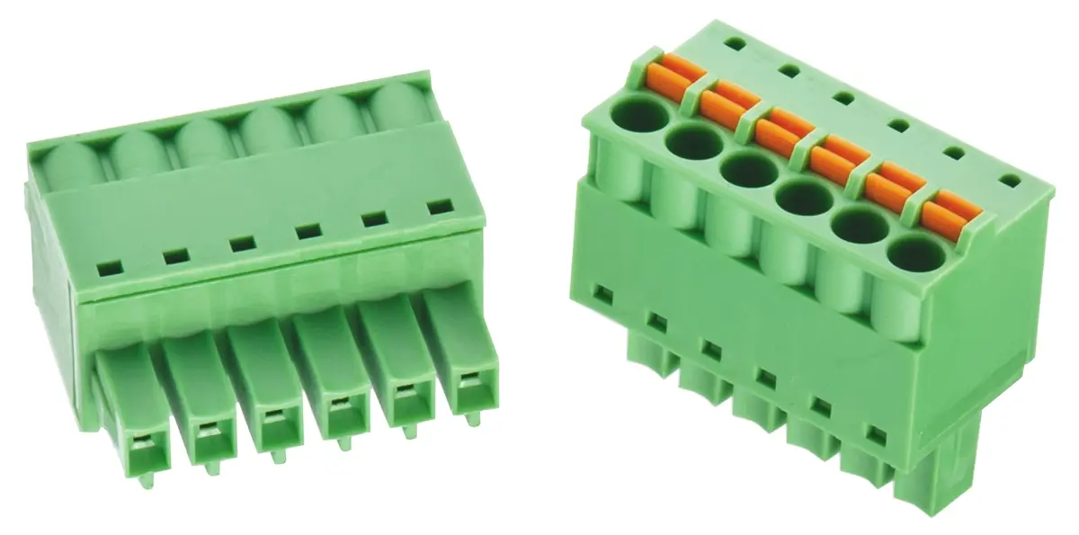 Wurth Elektronik 368B Steckbarer Klemmenblock Steckverbinder 8-Kontakte 3.81mm-Raster Gerade