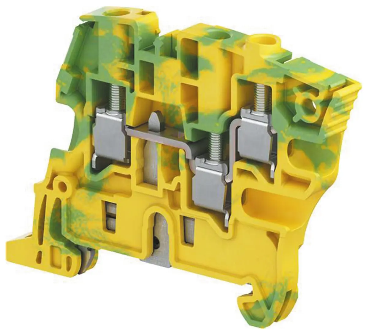 Produktfoto 1 von Entrelec ZS6 DIN-Tragschiene 1 Grün, Gelb, 4 mm² Schraubbefestigung ATEX