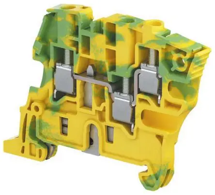 Produktfoto 1 von Entrelec ZS6 DIN-Tragschiene 1 Grün, Gelb, 4mm² Schraubbefestigung ATEX