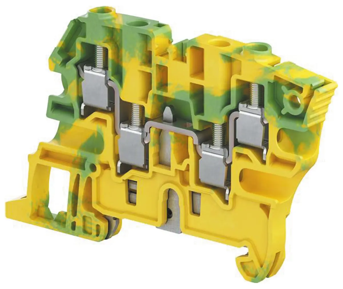 Produktfoto 1 von Entrelec ZS6 DIN-Tragschiene 1 Grün, Gelb, 4 mm² Schraubbefestigung ATEX