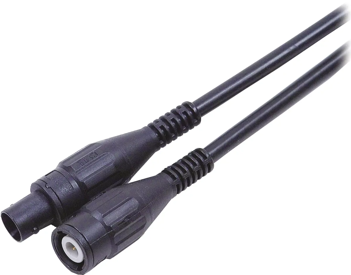Produktfoto 1 von Staubli Messleitung Buchse / Stecker, Schwarz Polyvinylchlorid-isoliert 1 m, 600 V