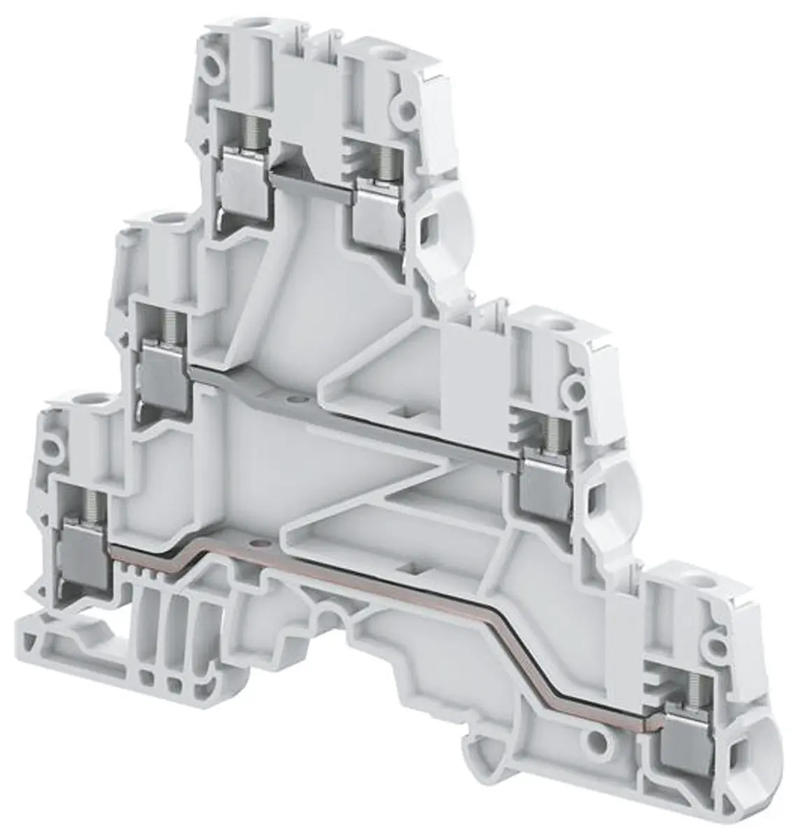 Entrelec SNK DIN-Tragschiene 3 Grau, 4 mm², 800 V ac Schraubbefestigung