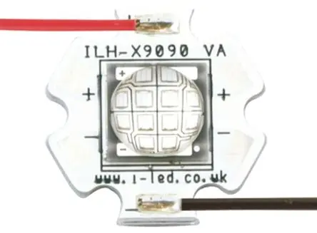 Produktfoto 1 von Intelligent LED Solutions Oberfläche U9090 1 Powerstar 1-fach UV-LED UV A 420 nm / 6500 mW, Kuppelförmig 140 ° 4 Pin