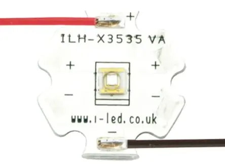 Produktfoto 1 von Intelligent LED Solutions Oberfläche C3535 1 Powerstar 1-fach Silikonharz UV-LED UV C 420 nm / 440 mW, Kuppelförmig,