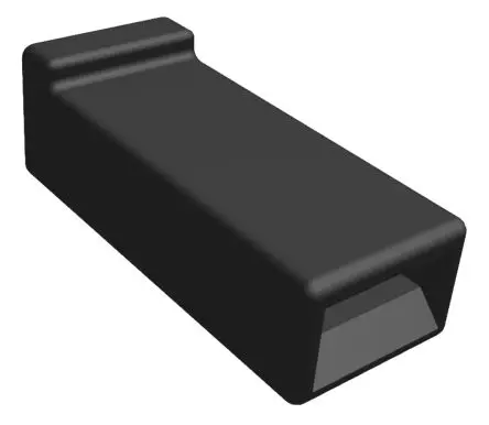 Produktfoto 1 von TE Connectivity 480054 Crimpkontaktgehäuse, Gr. 6.35 mm, Stecker, Nylon, Schwarz, 1-polig