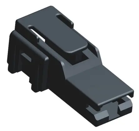 Produktfoto 1 von TE Connectivity 520961 Crimpkontaktgehäuse, Gr. 6.35 mm, Steckerbuchse, Nylon, Schwarz, 1-polig