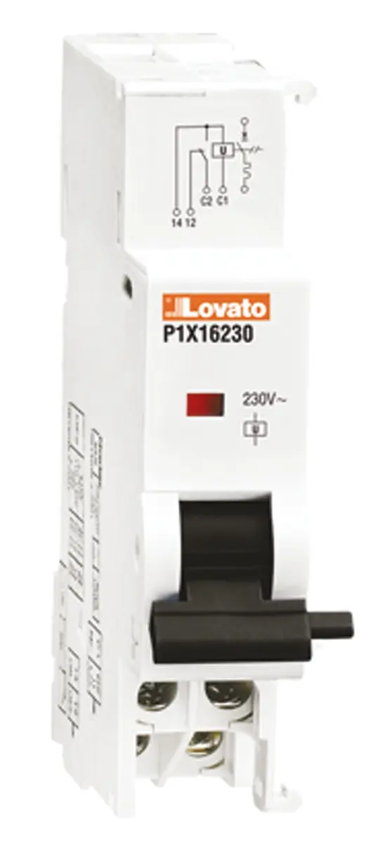 Lovato Modulo P1x Geräteschutzschalter DIN-Hutschiene Unterspannungsauslöser für P1MB Serie / 6 A