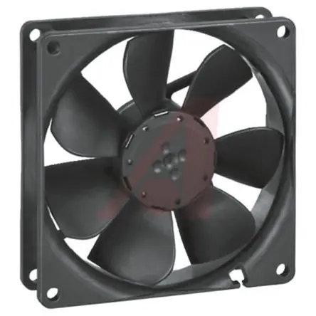 Produktfoto 1 von ebm-papst 3400 N Axiallüfter, Kugel, 48V dc / 2.4 W, 2700 U/min, 84 m³/h IP68 92 mm 92mm 25.4 mm