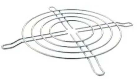 Produktfoto 1 von ebm-papst LZ23 Fingerschutz, Gr. 92 mm, Metall, Schraublochabstand 82.42 mm 121 mm, Grau 121mm 5 mm