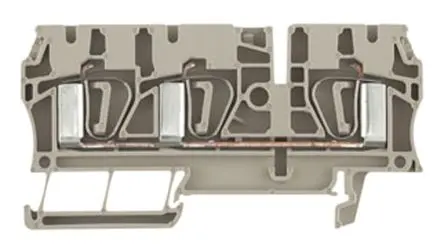 Produktfoto 1 von Weidmüller Z Anschlussklemmenblock für Durchkontaktierung 1 Beige, 4mm², 800V Klemme