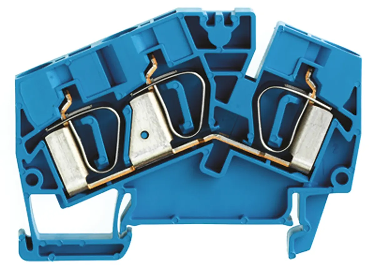 Weidmüller Z Anschlussklemmenblock für Durchkontaktierung 1 Blau, 6 mm², 800 V Klemme