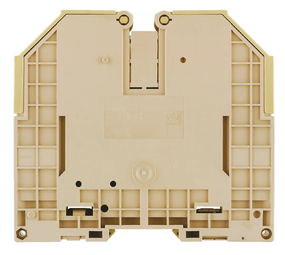 Produktfoto 1 von Weidmüller W Anschlussklemmenblock für Durchkontaktierung 1 Dunkelbeige, 120 mm², 1 kV Schraubbefestigung