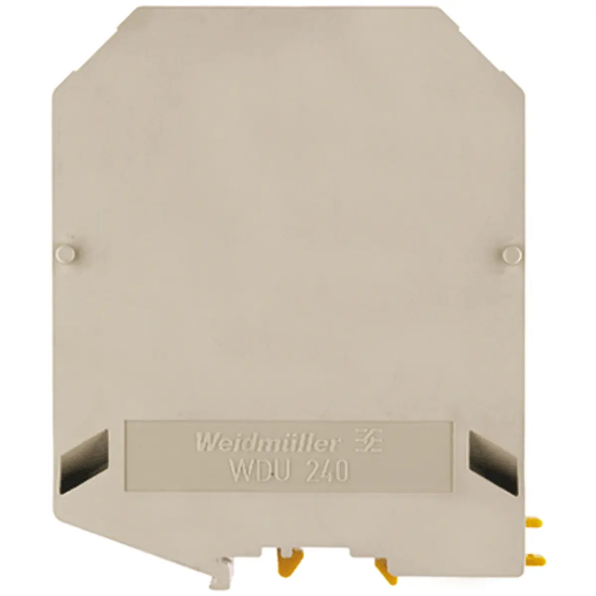 Produktfoto 1 von Weidmüller W Anschlussklemmenblock für Durchkontaktierung 1 Dunkelbeige, 240mm², 70 mm², 1kV Schraubbefestigung