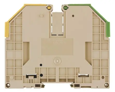Produktfoto 1 von Weidmüller W Anschlussklemmenblock DIN-Schiene 1 Grün, Gelb, 150mm², 16 mm², 1kV Schraubbefestigung