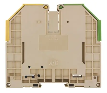 Produktfoto 1 von Weidmüller W Anschlussklemmenblock DIN-Schiene 1 Grün, Gelb, 150mm², 35 mm², 1kV Schraubbefestigung