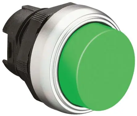 Produktfoto 1 von Lovato Platinum Drucktastenkopf Ø 22 mm, Grün Federrückstellung Verlängert Rund Kunststoff, IP66