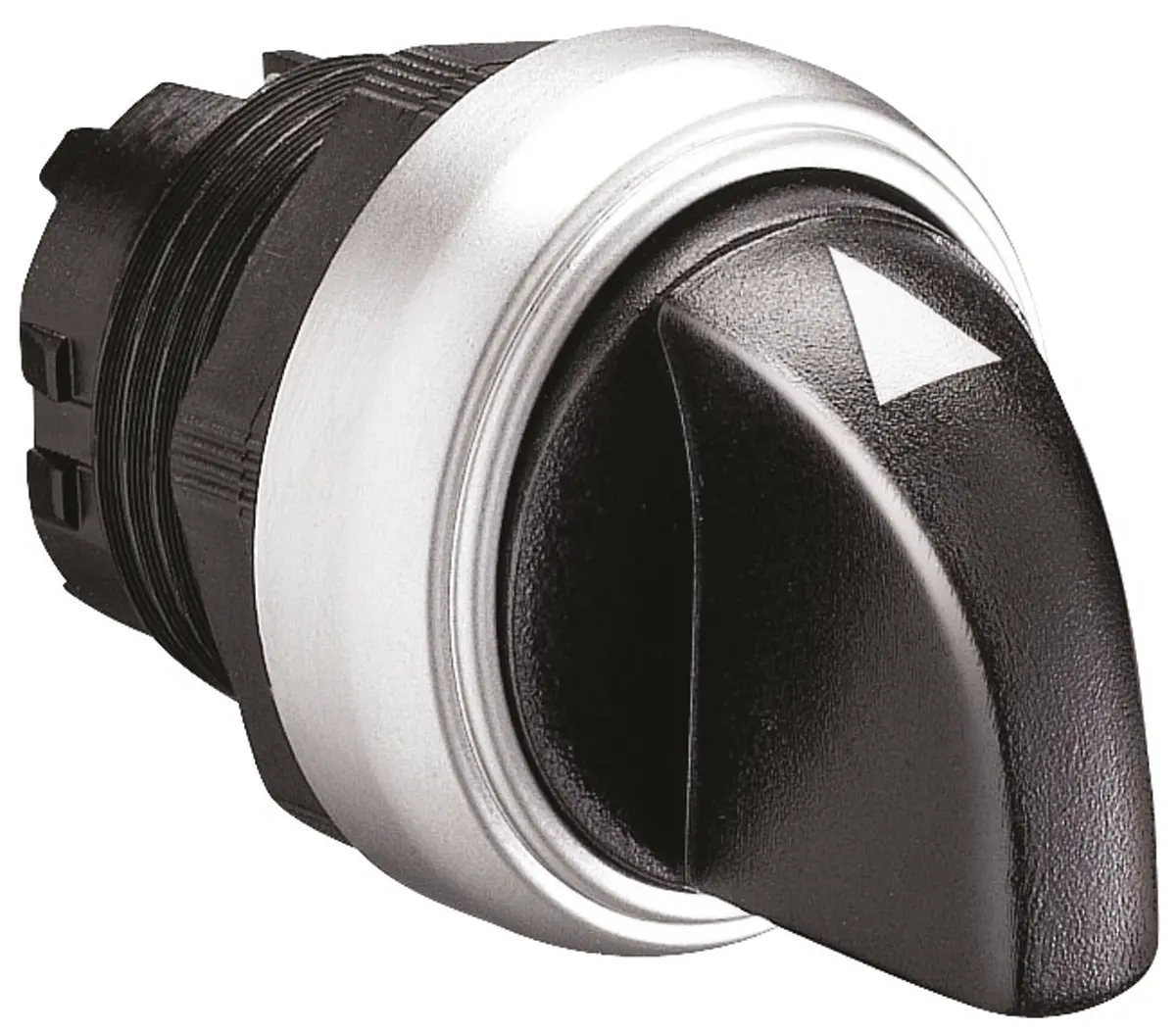 Produktfoto 1 von Lovato Platinum Wählschalterkopf Schwarz 3-Positionen 22mm Standardgriff Federrückstellung von links zur Mitte