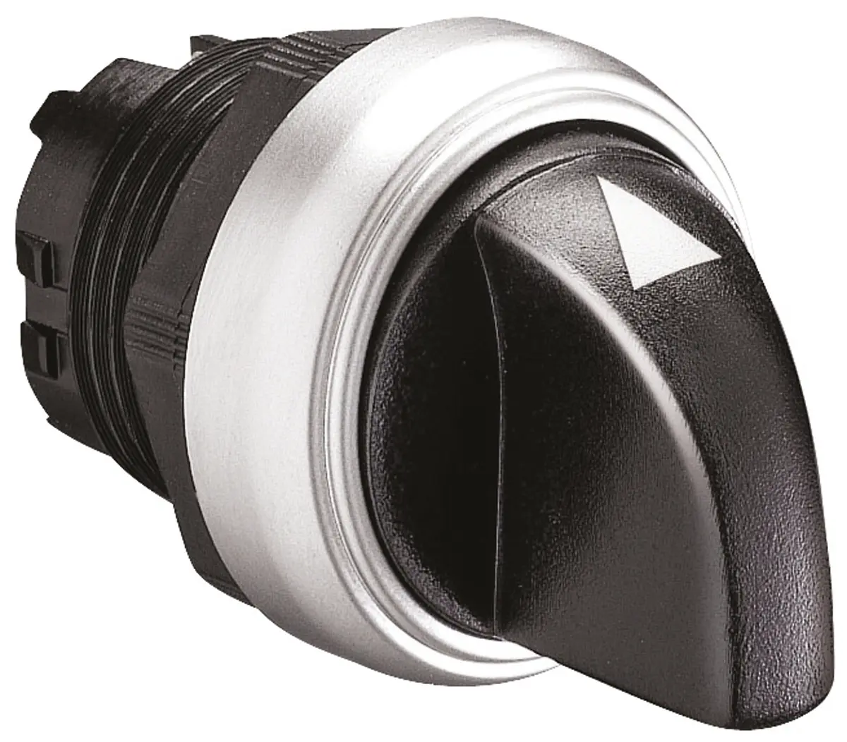 Produktfoto 1 von Lovato Platinum Wählschalterkopf Schwarz 3-Positionen 22mm Standardgriff Federrückstellung von rechts zur Mitte