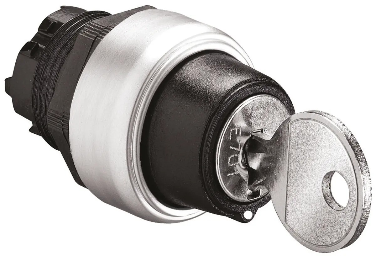 Produktfoto 1 von Lovato Platinum Schlüsselschalterkopf 22 mm 2 Positionen 455 Rastend IP66, IP40