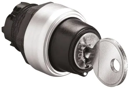 Produktfoto 1 von Lovato Platinum Schlüsselschalterkopf 22 mm 2 Positionen 455 Rastend IP66, IP67