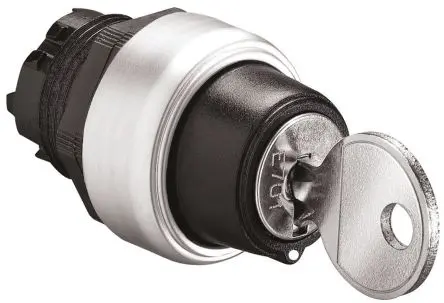 Produktfoto 1 von Lovato Platinum Schlüsselschalterkopf 22 mm 3 Positionen 455 Federrückstellung zur Mitte IP65, IP20