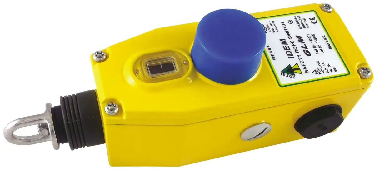 Produktfoto 1 von IDEM GLM Seilzugschalter 50m Gerade IP 67 4P-polig Guardian Line