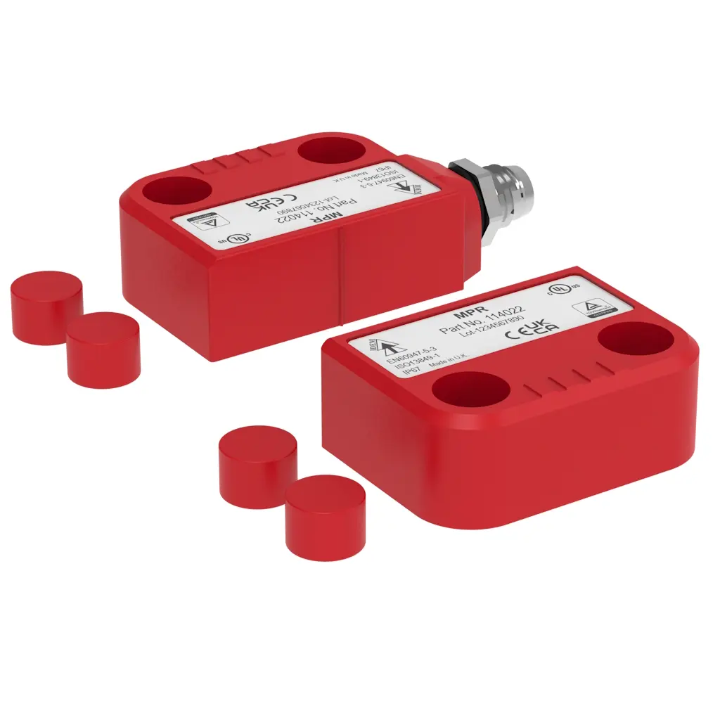 Produktfoto 1 von IDEM IDEMAG MPR M8 Berührungsloser Sicherheitsschalter aus Kunststoff 250V ac, Öffner / Schließer, Magnet Betätiger