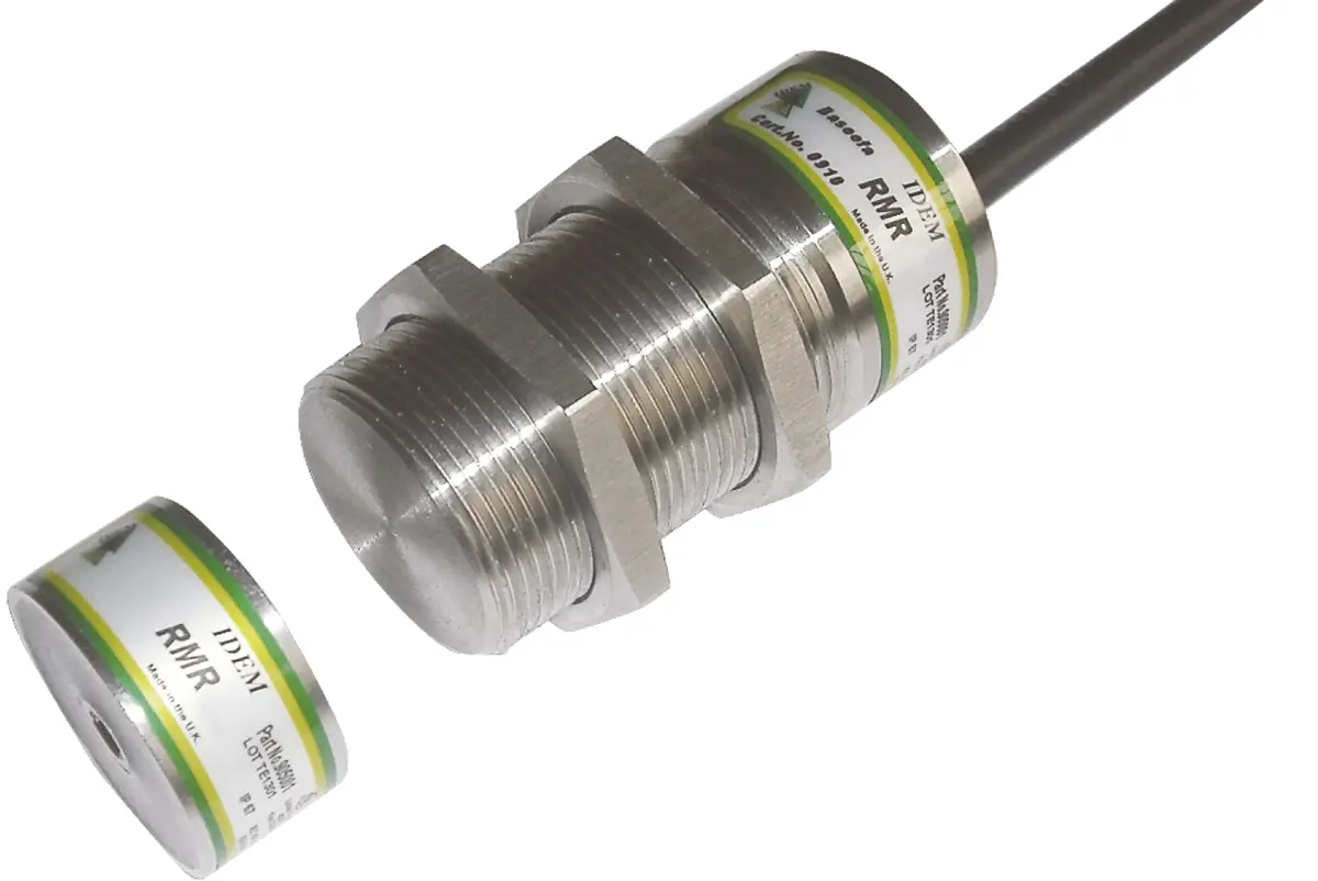 IDEM HYGIEMAG RMR 2m Kabel Berührungsloser Sicherheitsschalter aus Edelstahl 316 24V dc, 2 Öffner / Schließer, Magnet