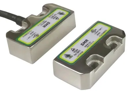 Produktfoto 1 von IDEM SMR Magnetisch M12 Berührungsloser Sicherheitsschalter 24V dc aus Edelstahl 316, 2 Öffner, Magnetisch Betätiger