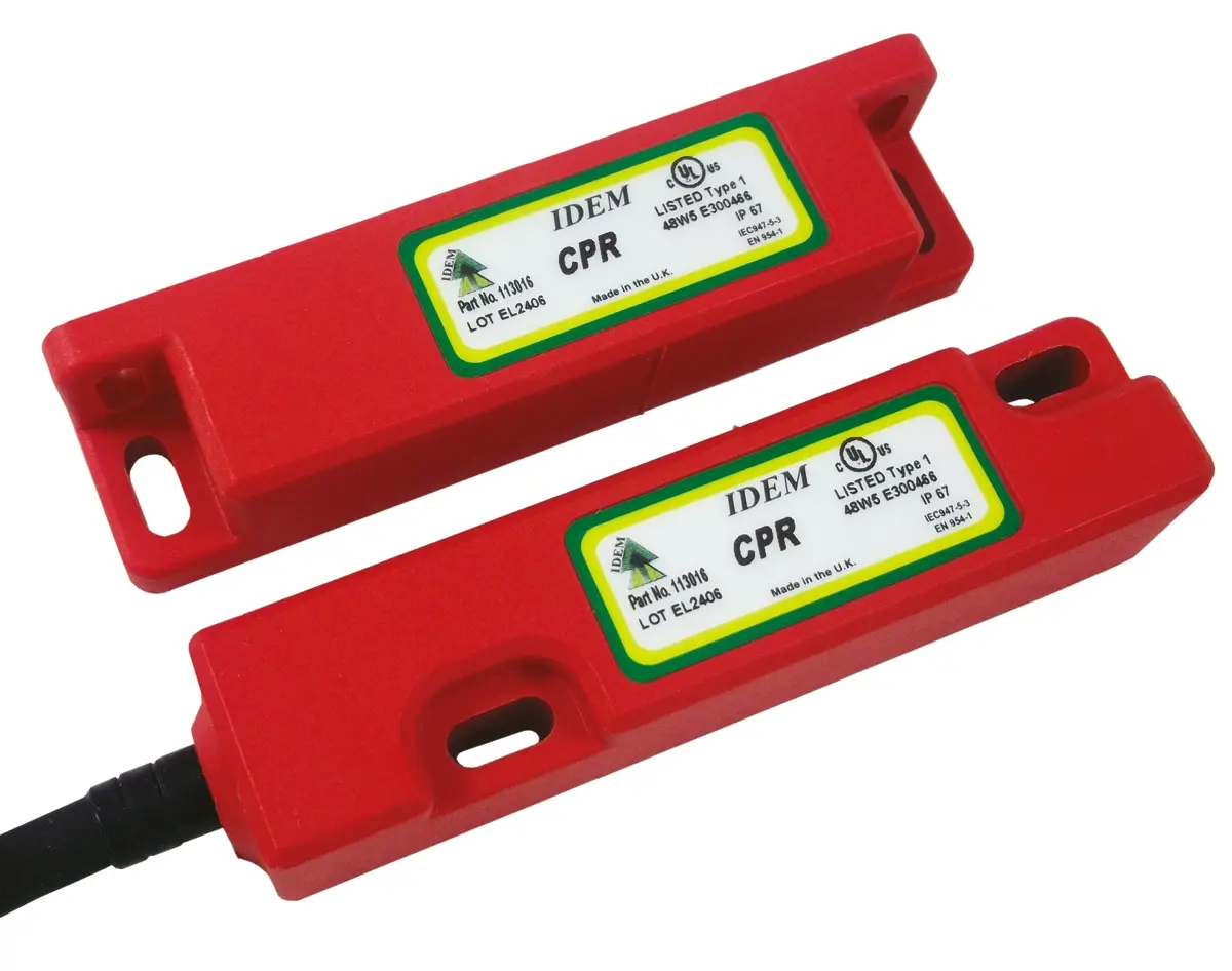 Produktfoto 1 von IDEM IDEMAG CPR M12 Berührungsloser Sicherheitsschalter aus Kunststoff 250V ac, 2 Öffner / Schließer, Magnet Betätiger