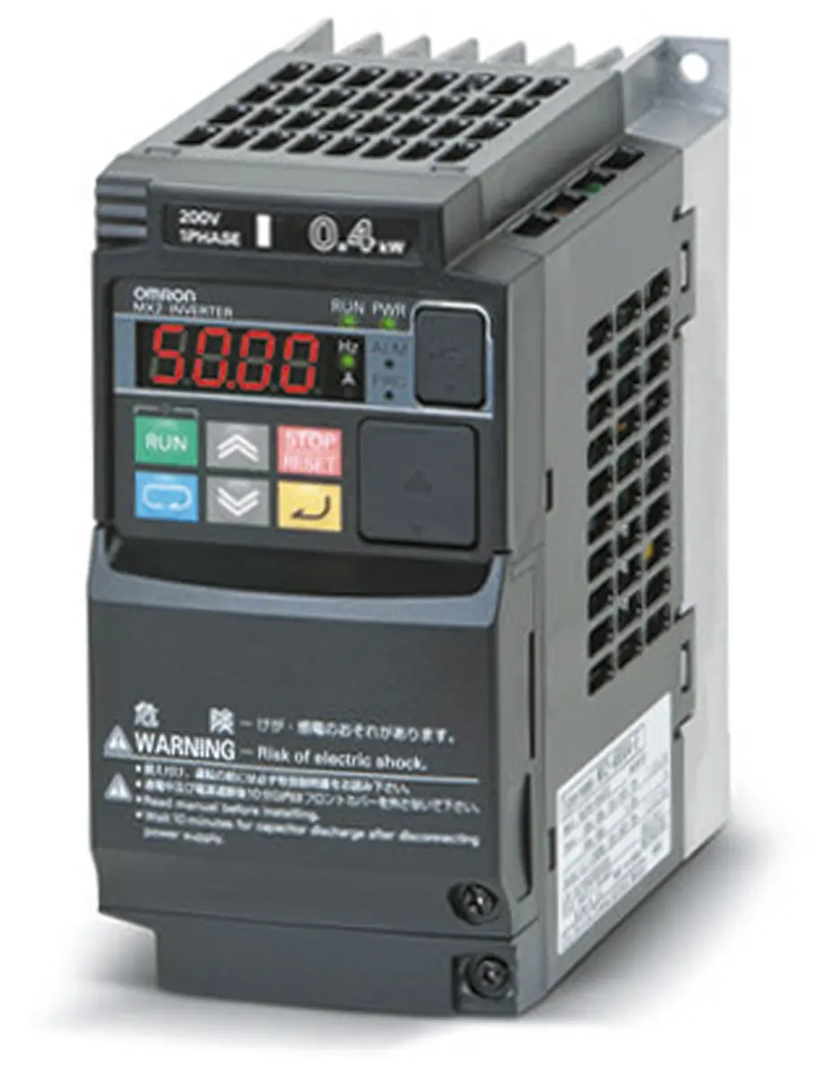 Produktfoto 1 von Omron 3G3MX2 3-Phasen Frequenzumrichter 0.4 kW 240 V 3.4 A 400Hz