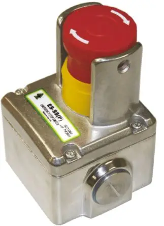 Produktfoto 1 von IDEM ES Not-Aus-Drucktaster, SMD, 2 Öffner/1 Schließer, Rot IP69K, 70mm, x 105 mm, Drehfreigabe