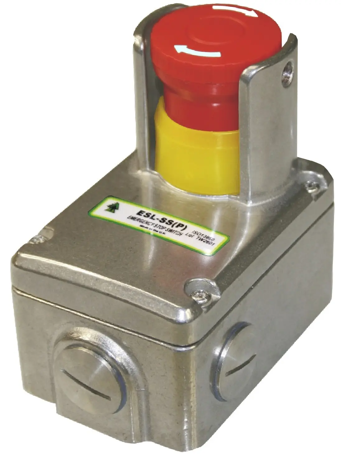 Produktfoto 1 von IDEM ESL Not-Aus-Drucktaster, Oberfläche, 2 Schließer/2 Öffner, Schwarz, Grün, Rot IP69K, IP40, 94 mm, x 105 mm,