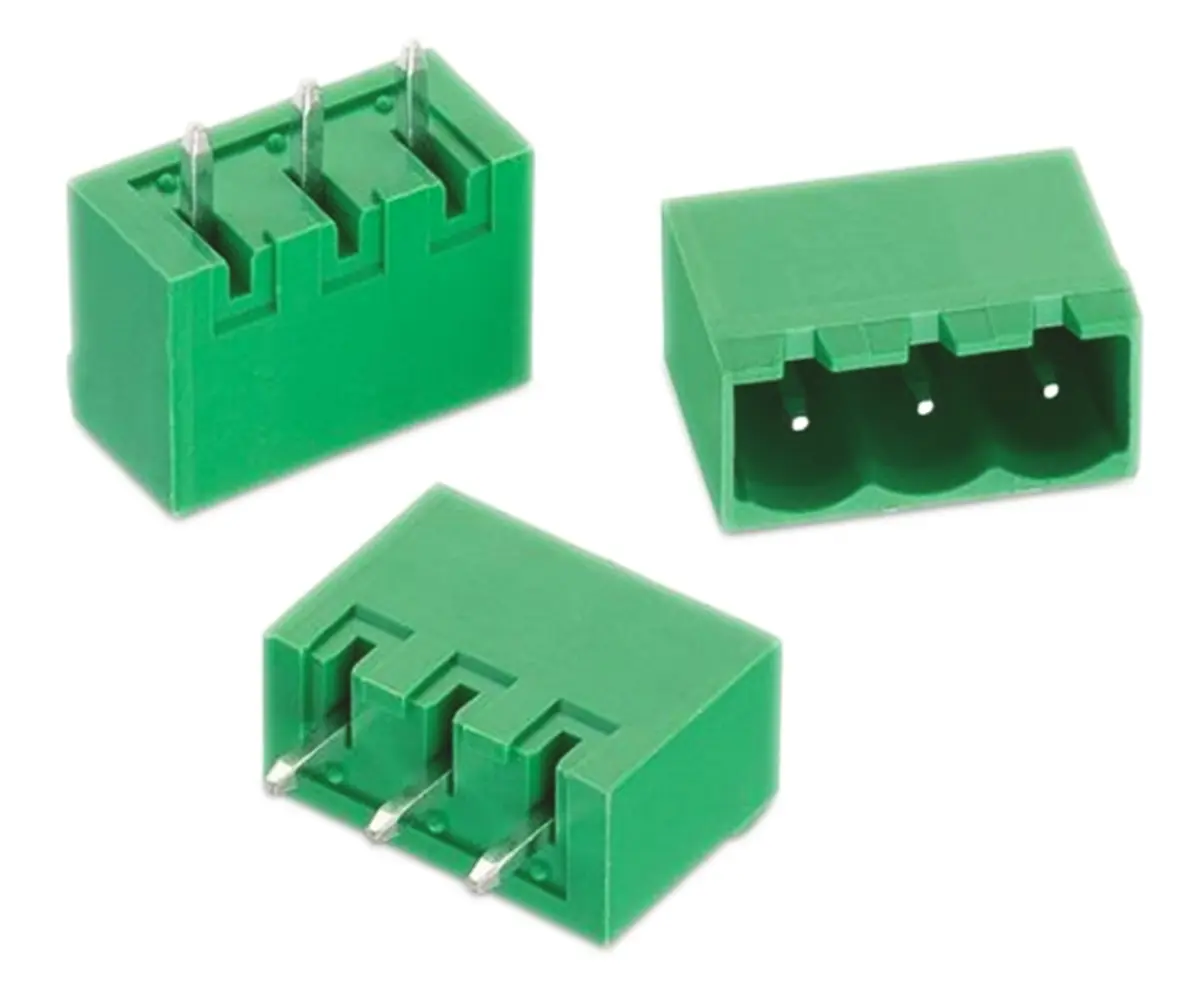 Produktfoto 1 von Wurth Elektronik 311 Steckbarer Klemmenblock Header 3-Kontakte 5.08mm-Raster Gerade